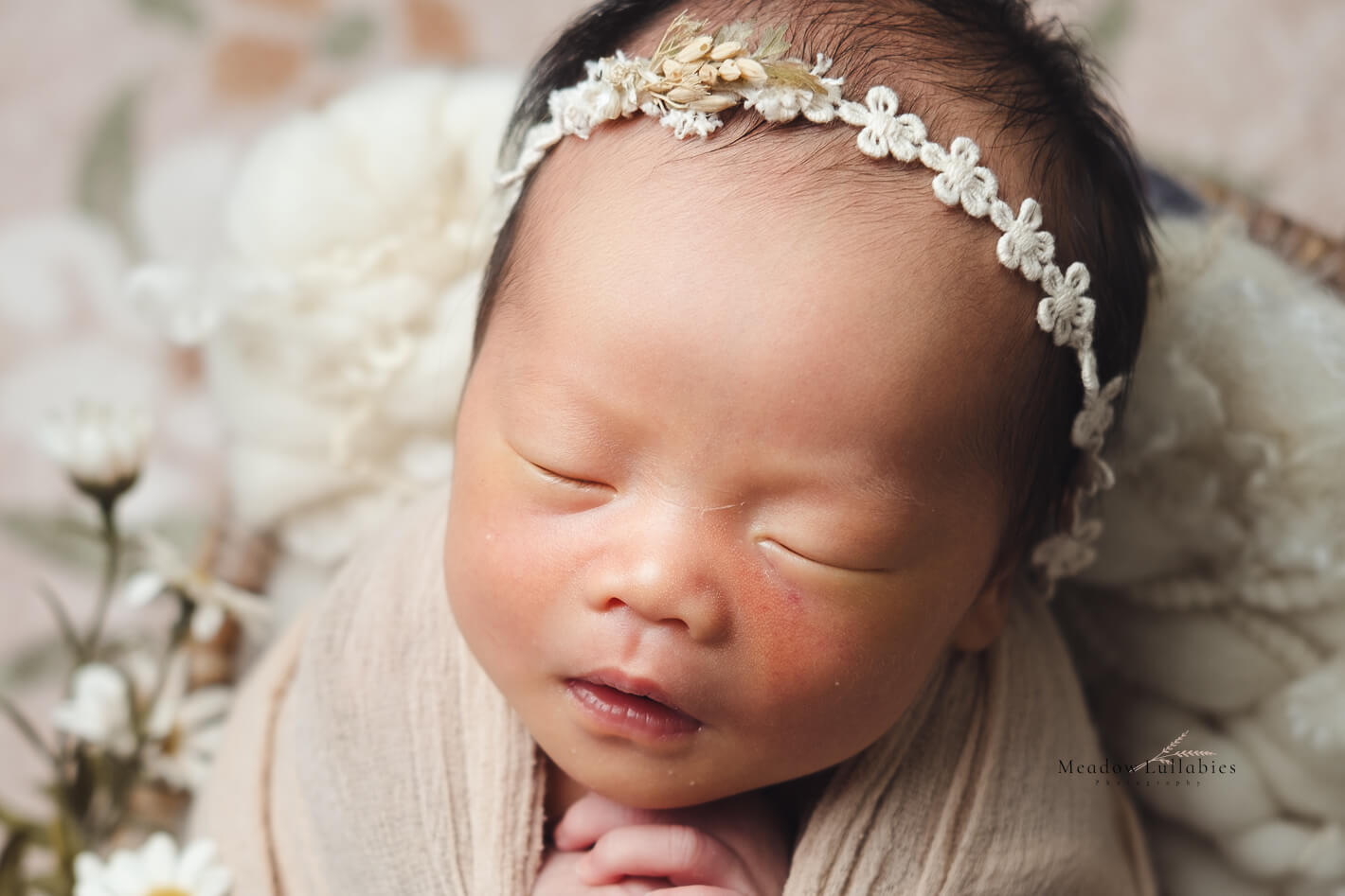 Basic retouched newborn photo