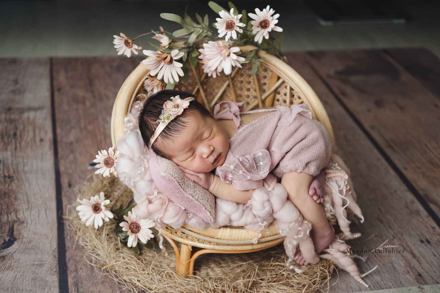 Basic retouched newborn photo